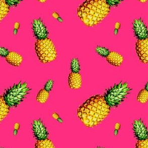 Pineapple Bright Pink - Small Print