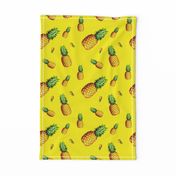 Pineapple Bright Yellow - Large Print