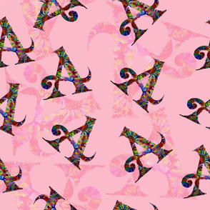 Pattern of letter A
