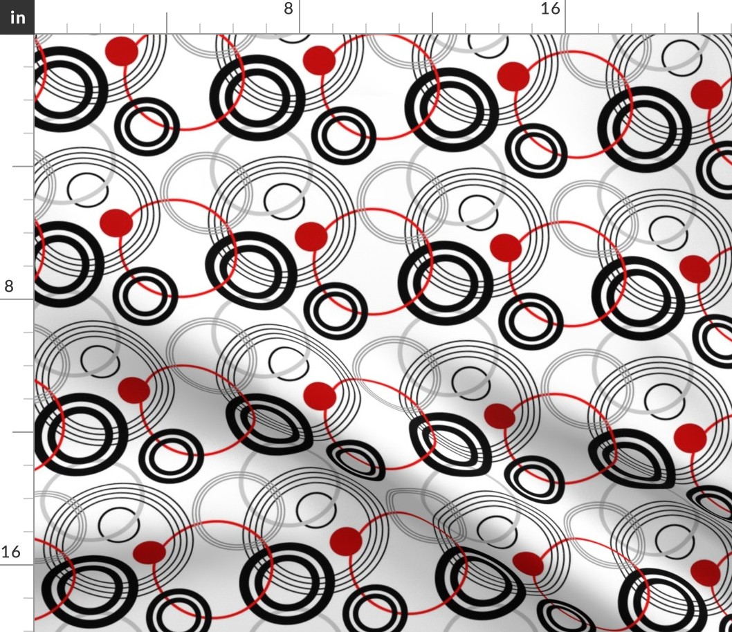 Black and red rings