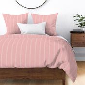 Blush linen stripe pink linen white stripe