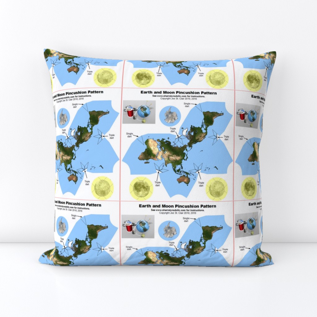 Earth and Moon Pincushion