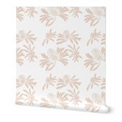 banksia floral - blush/white