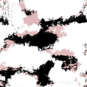 Messy painted abstract marble brush strokes in grey and pink