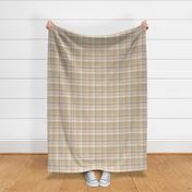 Camel  Beige and Gold Plaid 