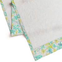 Watercolor Minty Lime Floral