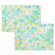 Watercolor Minty Lime Floral