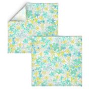 Watercolor Minty Lime Floral