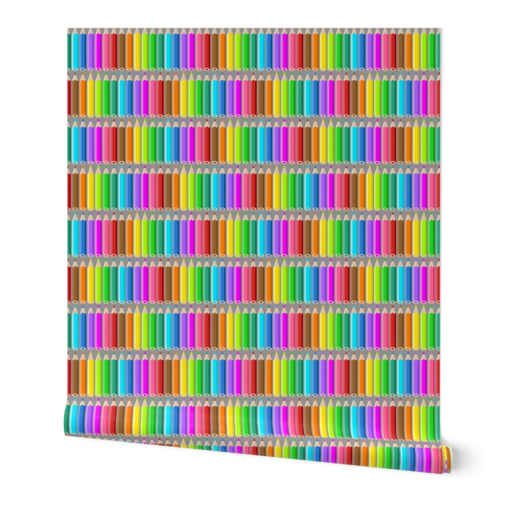 05190896 : coloured pencil rows