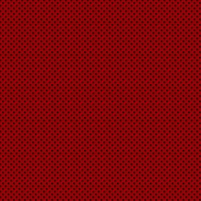 Polka Dots Black On Cherry Red 1:6