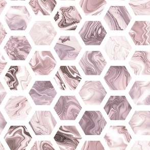 Beige hexagons