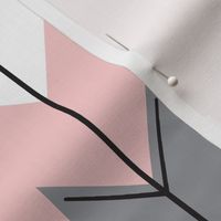 Fletching arrows // Rose Quartz and Grey 