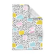 Strokes dots cross and spots raw abstract brush strokes memphis scandinavian style multi color
