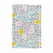 Strokes dots cross and spots raw abstract brush strokes memphis scandinavian style multi color