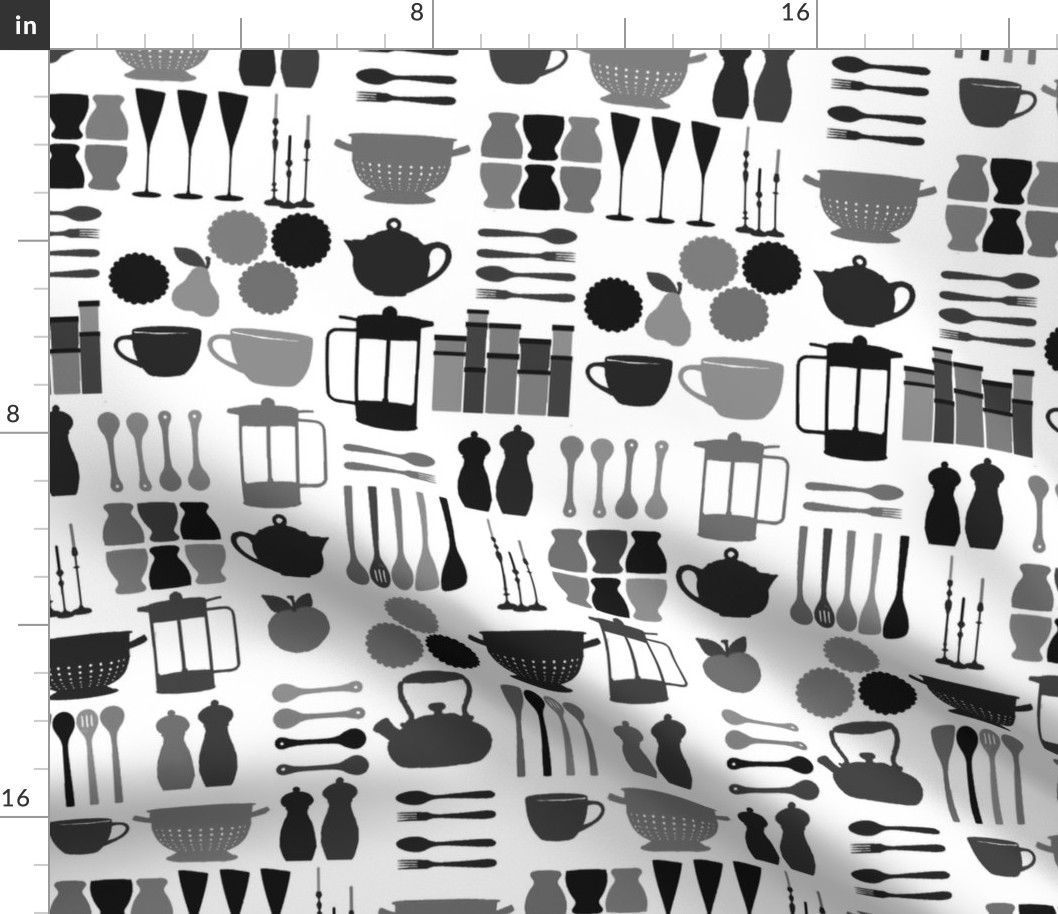 Kitchen stuff black & white