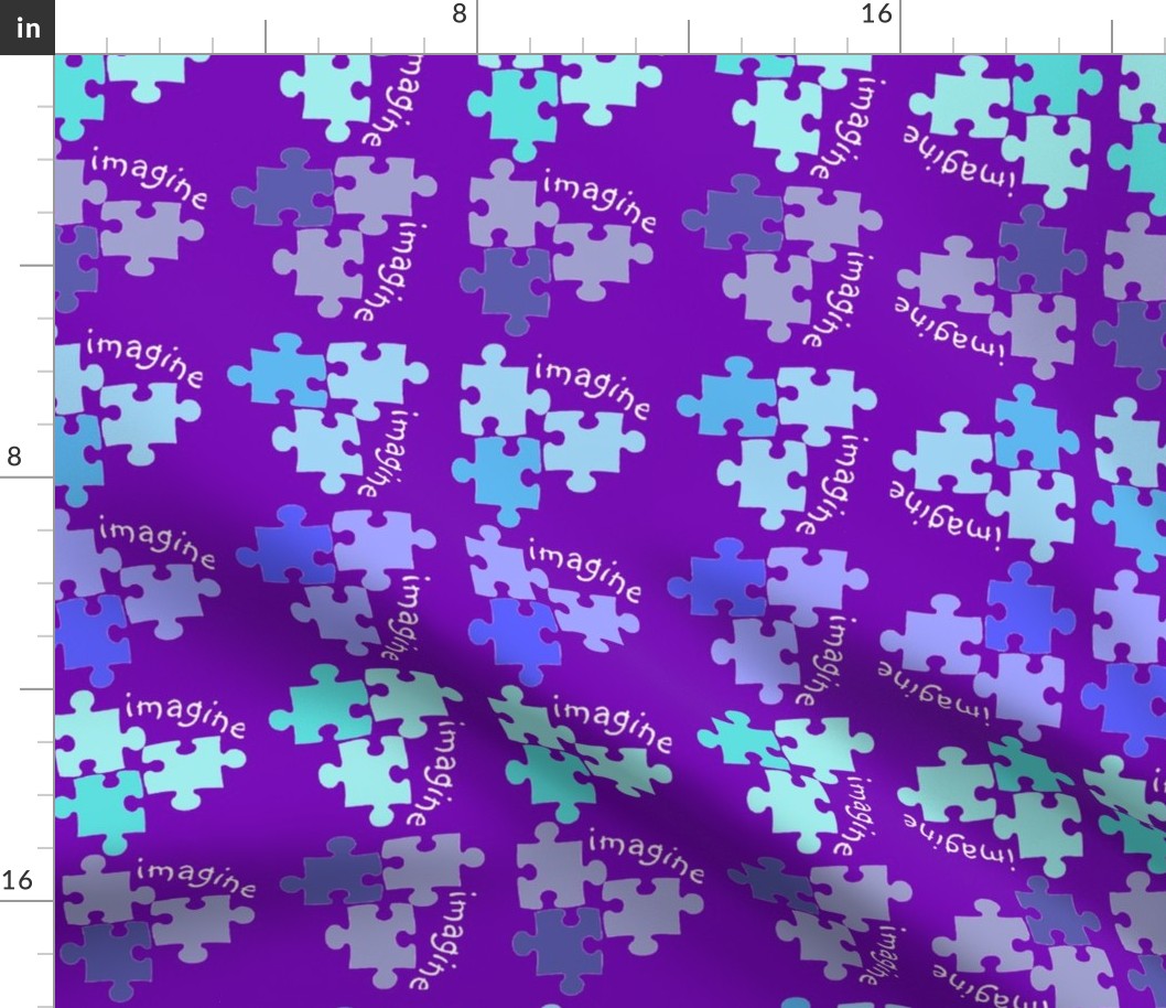 Autism Awareness Blue and Purple