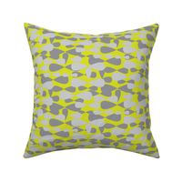 15-01E Gray grey Lime yellow apple green Camo || spots dots drops camouflage _Miss Chiff Designs