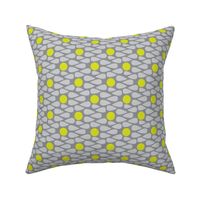 15-01C Scandinavian Abstract || Grey Gray Yellow Green Apple Lime Drops Spots _Miss Chiff Designs