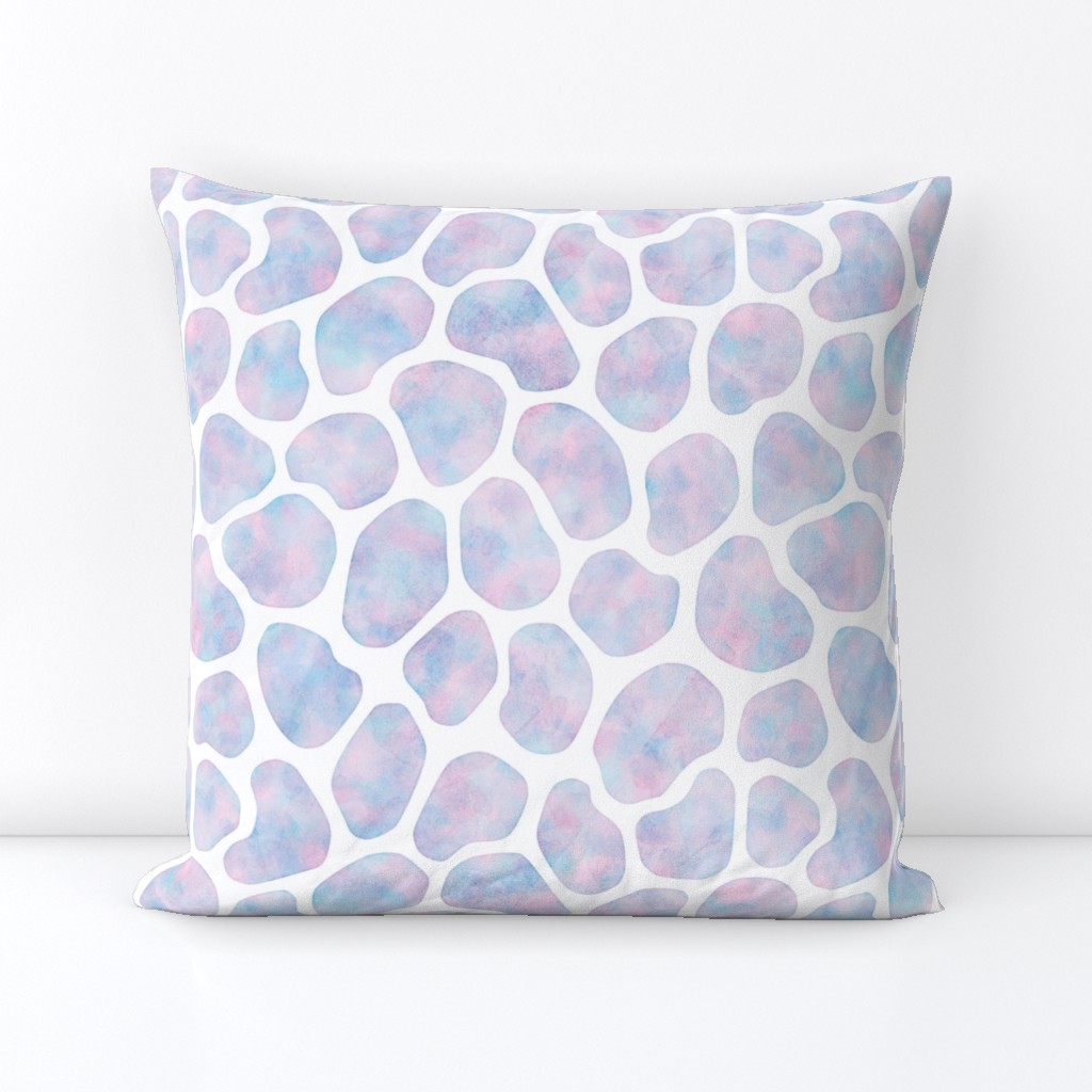 Giraffe Animal Print in Cotton Candy Watercolor