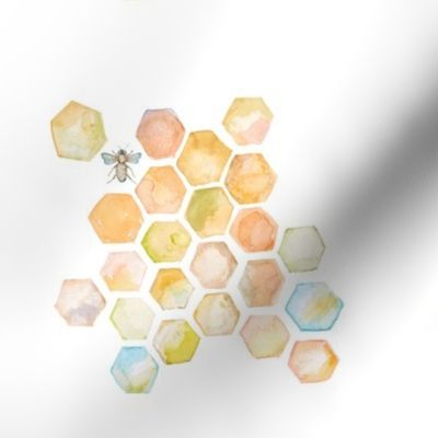 Bee_and_honeycomb