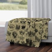 Poultry Envy Tan Black Toile B4a87d 