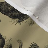 Poultry Envy Tan Black Toile B4a87d 