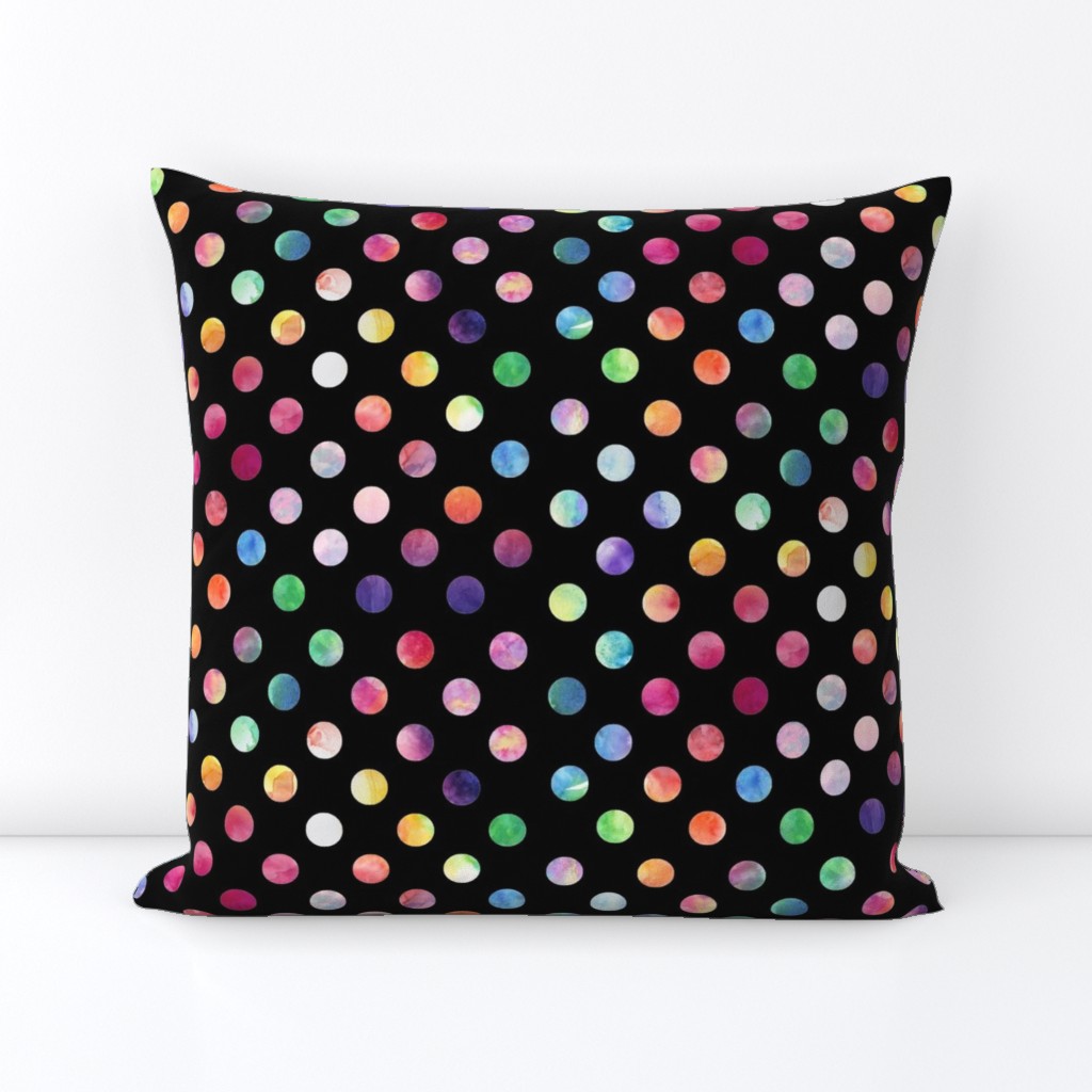 Watercolour Dots (black variant)