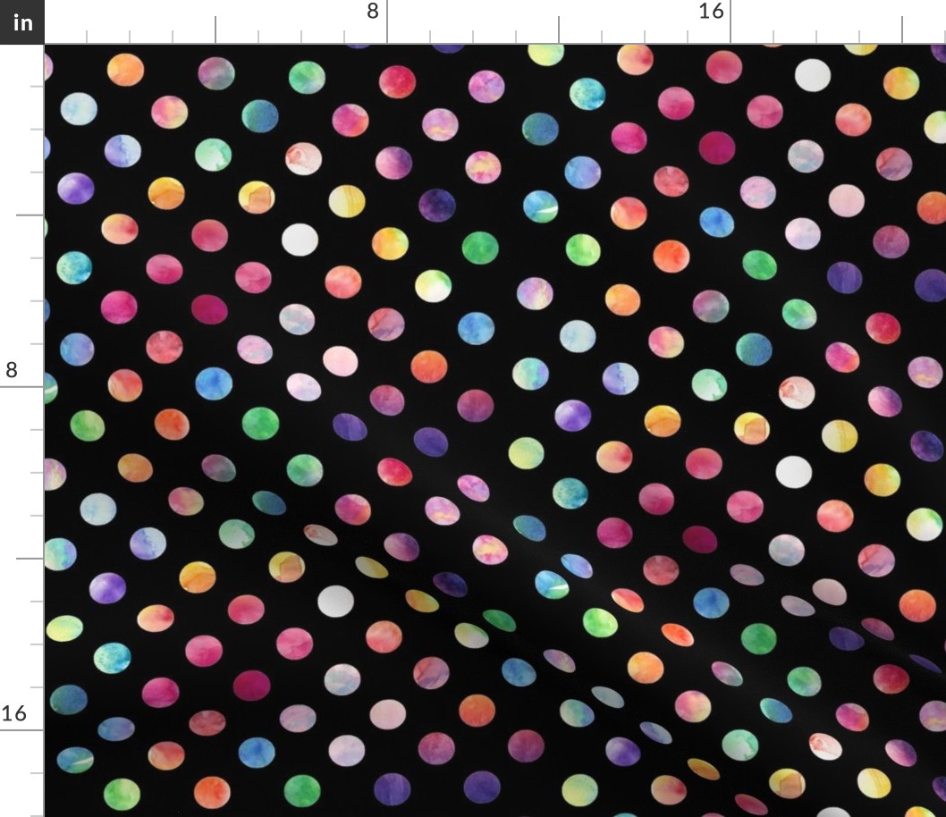 Watercolour Dots (black variant)