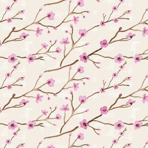 16-08J Cherry Blossom Watercolor Cream_Miss Chiff Designs