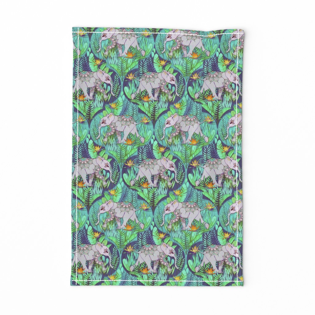 Little Elephant on a Jungle Adventure - faded vintage version