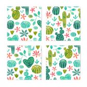 Cacti in watercolor