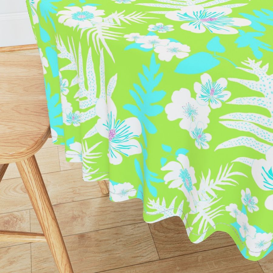 Lime Bold Fern Floral 150L