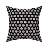 Dean's Silver Dimes ~ Polka Dots on Black