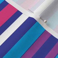 Blue, pink and white Candy Stripes