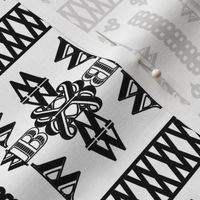 Black and White Typography