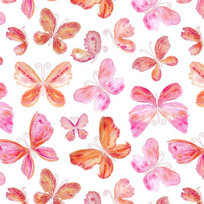 Watercolour butterflies