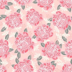 peony peonies flowers florals pink girls room sweet pink vintage painted flowers