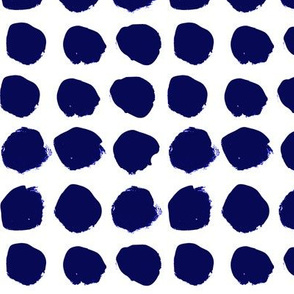 dots jumbo big dots spots indigo summer tropical dye hand-drawn painted painterly artist dots