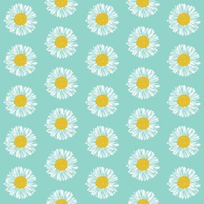 daisy spring mint girls sweet flowers florals flower mint nursery baby