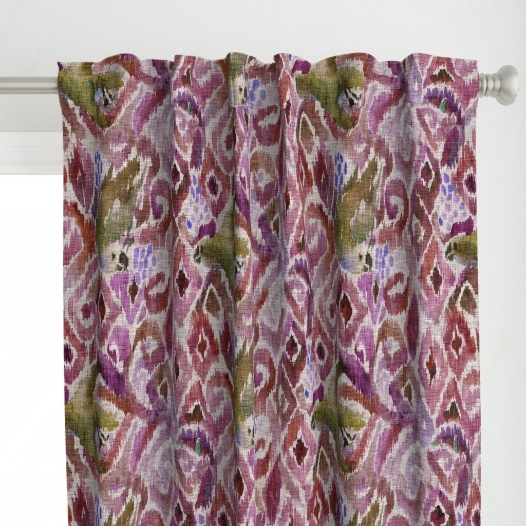 Ikat Parrot  Plum