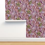 Ikat Parrot  Plum