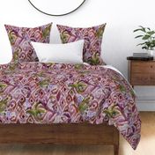 Ikat Parrot  Plum