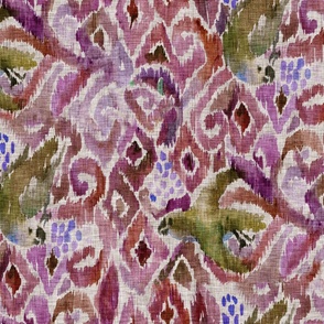 Ikat Parrot  Plum