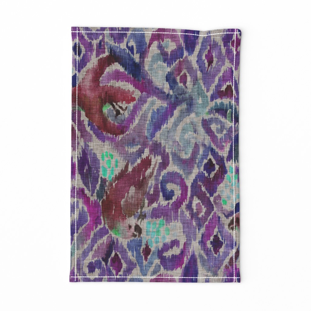 Ikat Parrot - Violet