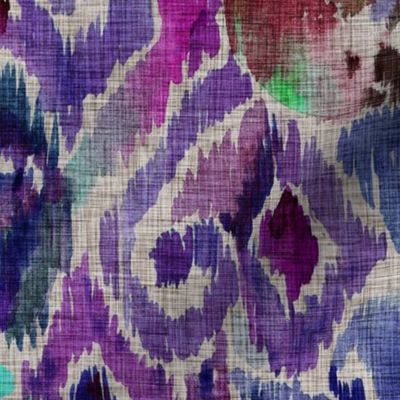 Ikat Parrot - Violet