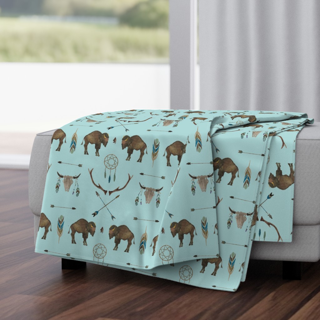 Blue Sky Buffalo Handpainted Western Motifs