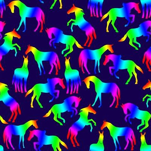 Rainbow Horses