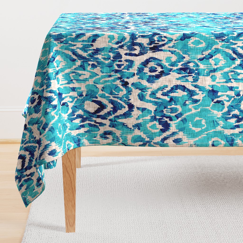 Ikat Peacock Blue