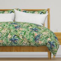 Ikat Parrot  Emerald