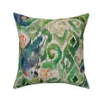 Ikat Parrot  Emerald